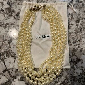 J. Crew Multi-Strand Graduated Pearl Necklace